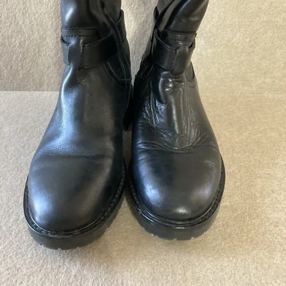 Lauren Ralph Lauren Women’s Everly Riding Boots Size 6B Black Leather equestrian