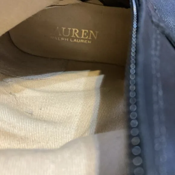 Lauren Ralph Lauren Women’s Everly Riding Boots Size 6B Black Leather equestrian