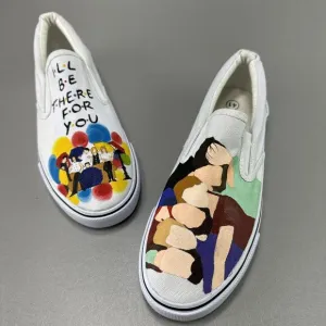 Leinier Shoes Sz 41 Painted Friends TV Show I'll Be There For You Central‎ Perk