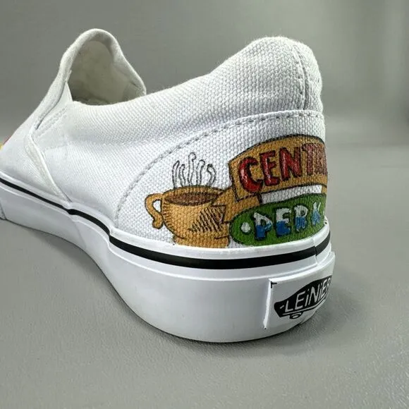 Leinier Shoes Sz 41 Painted Friends TV Show I'll Be There For You Central‎ Perk