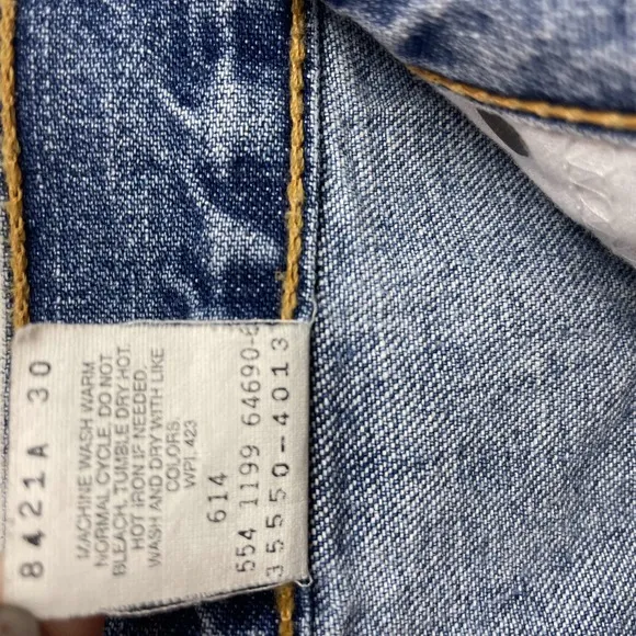 Levi's 550 36 relax Vintage Denim Shorts zip Closure 5-Pocket Men USA Jorts