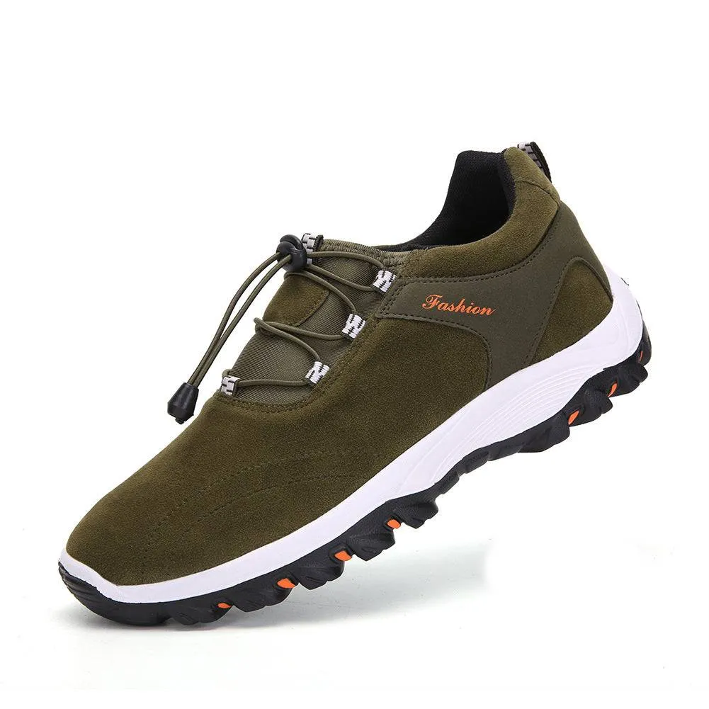 Libiyi Men Synthetic Suede Non Slip Outdoor Casual Hiking Shoes
