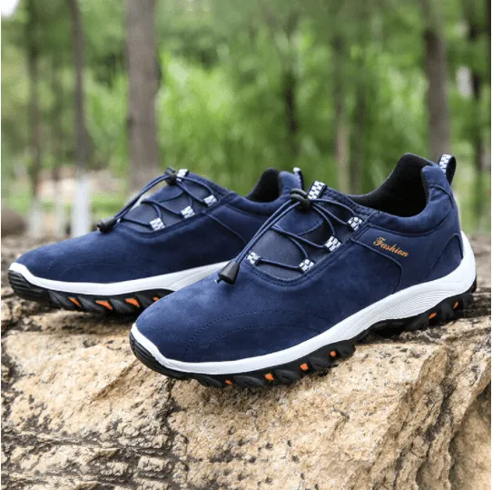 Libiyi Men Synthetic Suede Non Slip Outdoor Casual Hiking Shoes