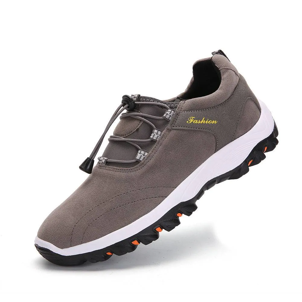 Libiyi Men Synthetic Suede Non Slip Outdoor Casual Hiking Shoes