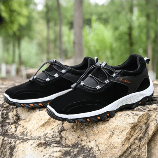 Libiyi Men Synthetic Suede Non Slip Outdoor Casual Hiking Shoes