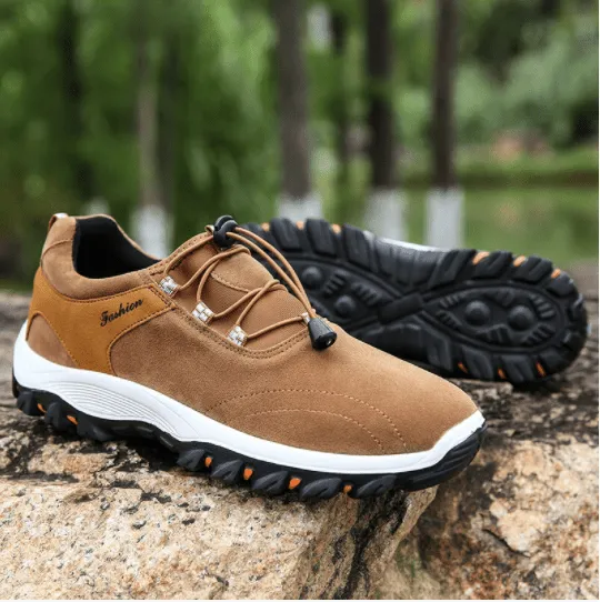 Libiyi Men Synthetic Suede Non Slip Outdoor Casual Hiking Shoes