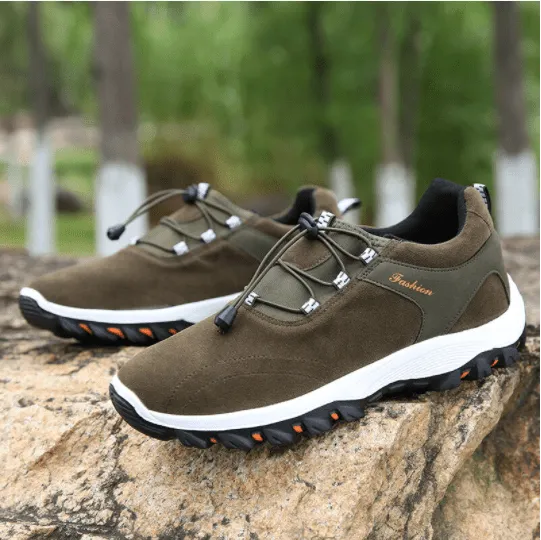Libiyi Men Synthetic Suede Non Slip Outdoor Casual Hiking Shoes