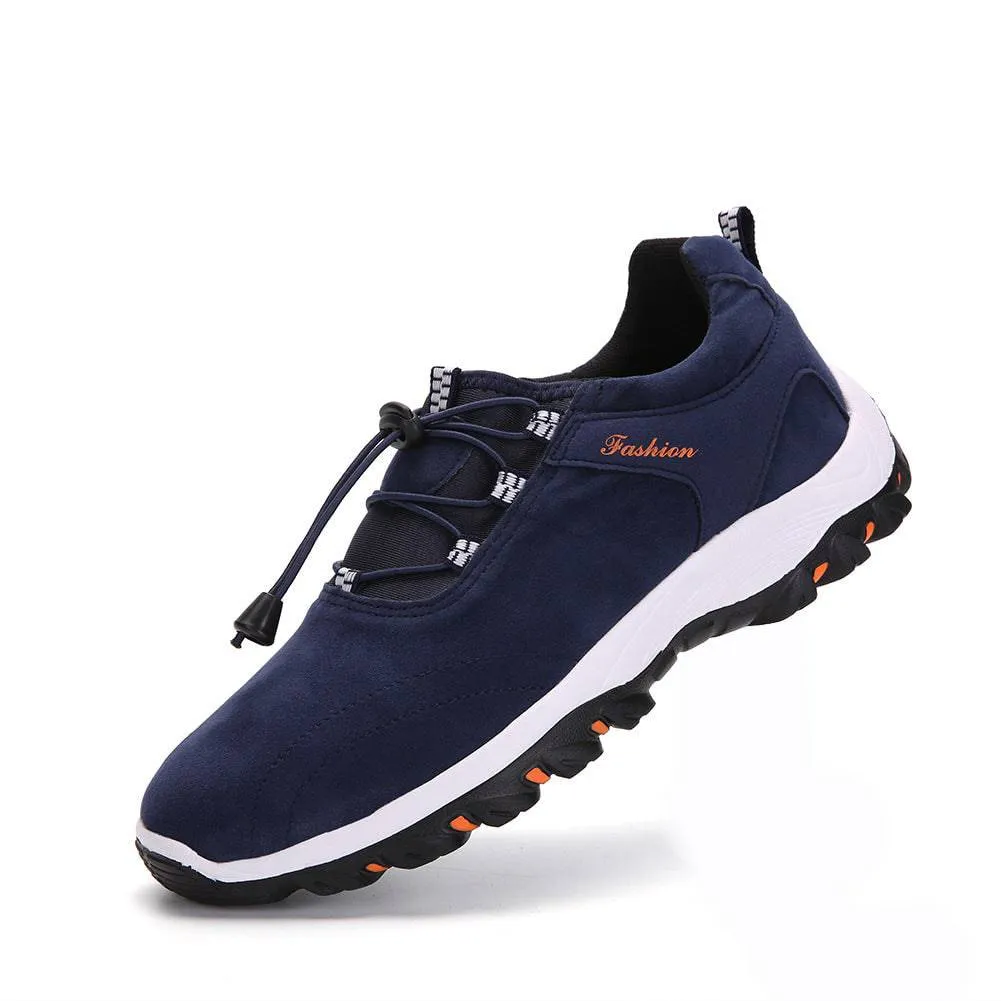Libiyi Men Synthetic Suede Non Slip Outdoor Casual Hiking Shoes