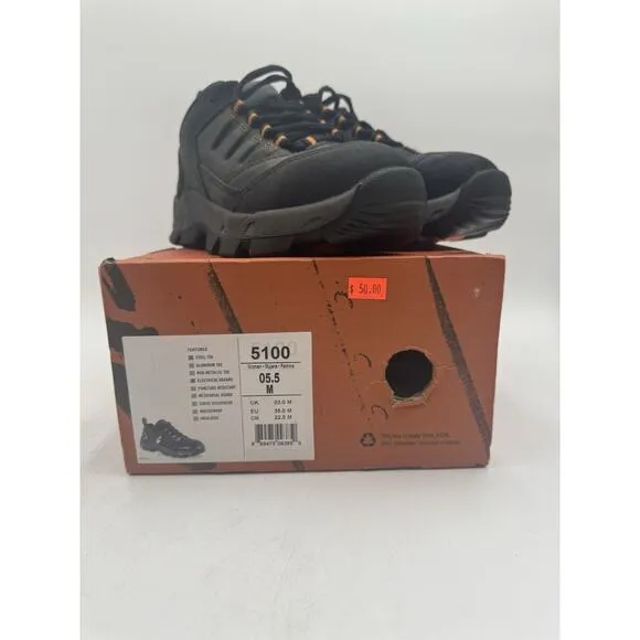 LIGHTLY USED Red Wing WORX Women's Hiking Steel Toe Shoe Black US Size 5.5 M