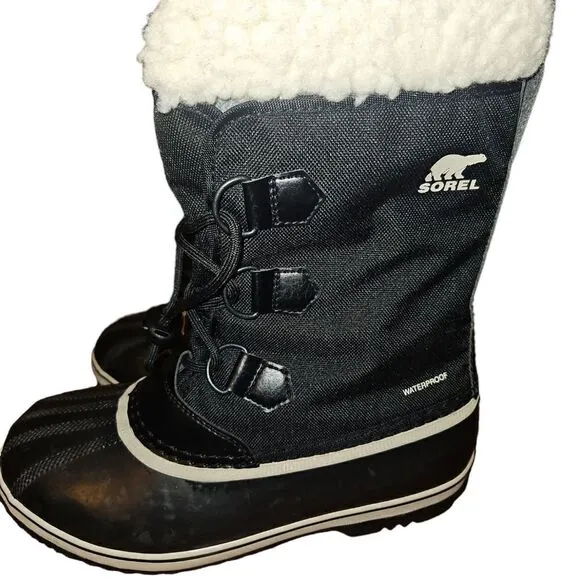 Like New Sorel Snow Boots Women’s Size 6 Black Waterproof