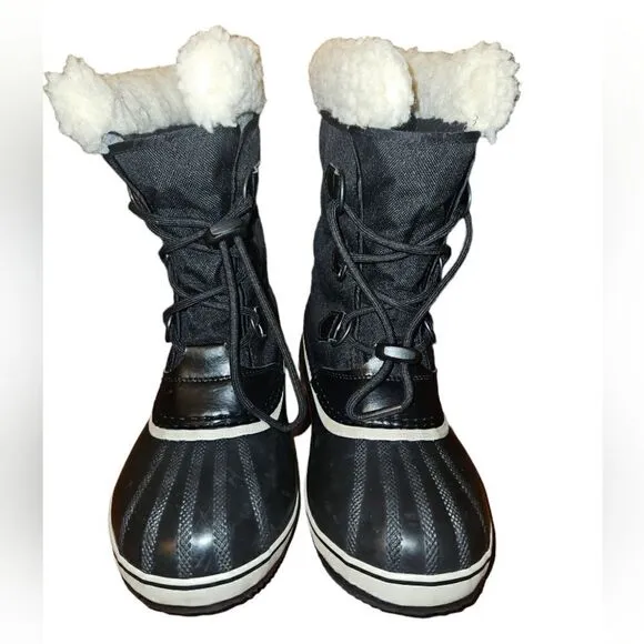 Like New Sorel Snow Boots Women’s Size 6 Black Waterproof