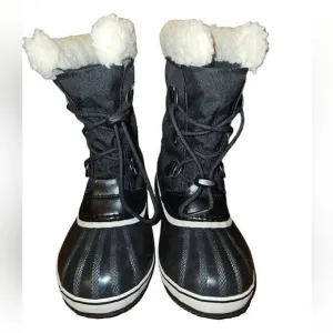 Like New Sorel Snow Boots Women’s Size 6 Black Waterproof