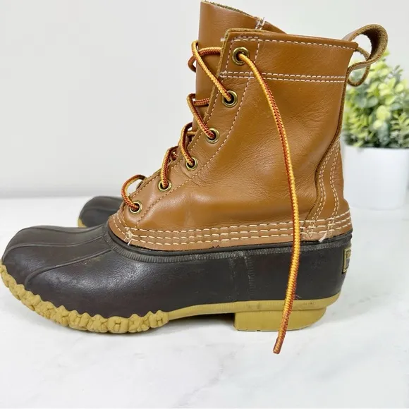 L.L. Bean Bean Boots 8” Unlined Sz 7