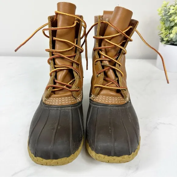 L.L. Bean Bean Boots 8” Unlined Sz 7