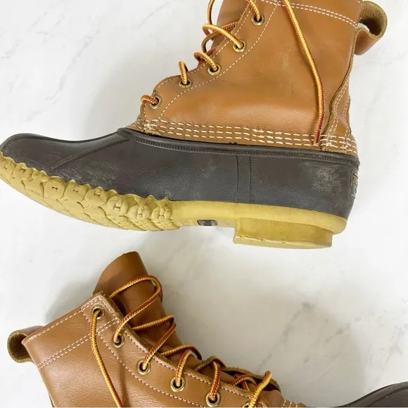 L.L. Bean Bean Boots 8” Unlined Sz 7