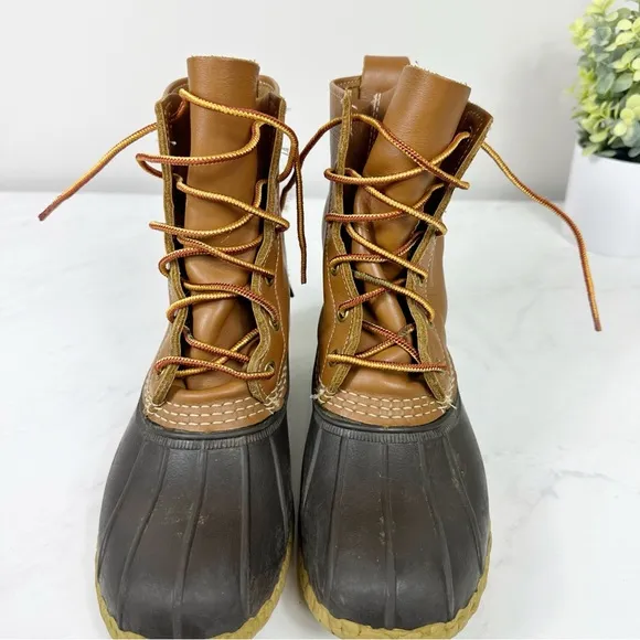 L.L. Bean Bean Boots 8” Unlined Sz 7