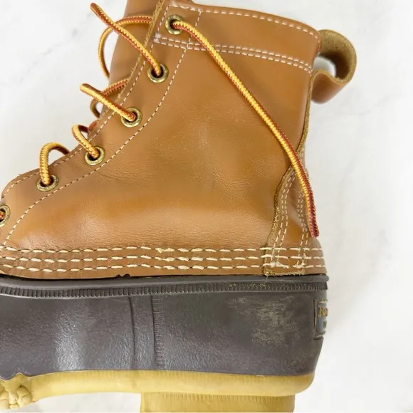 L.L. Bean Bean Boots 8” Unlined Sz 7