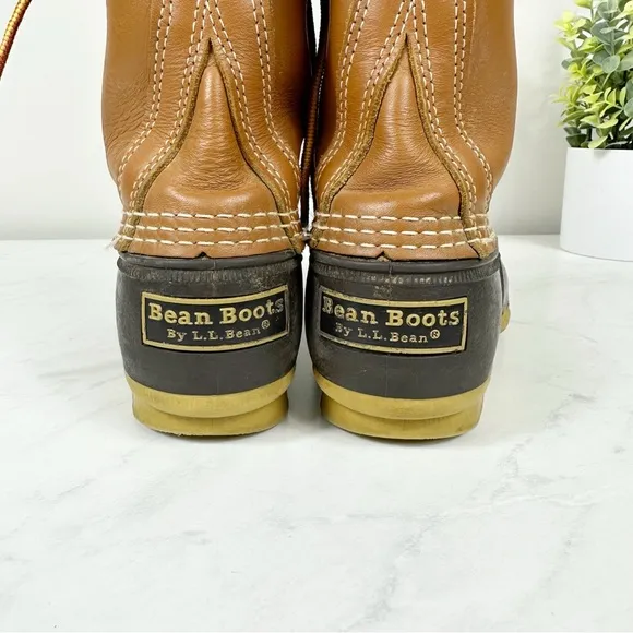 L.L. Bean Bean Boots 8” Unlined Sz 7