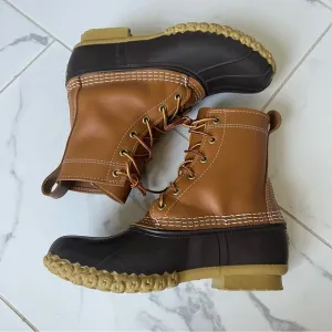 LL Bean Boots Men 7 Leather Brown
