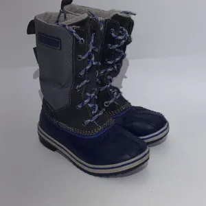 L.L. Bean Kids' Blue TEK 2.5  Waterproof Primaloft 200 Lace Up Snow Boots Sz 12