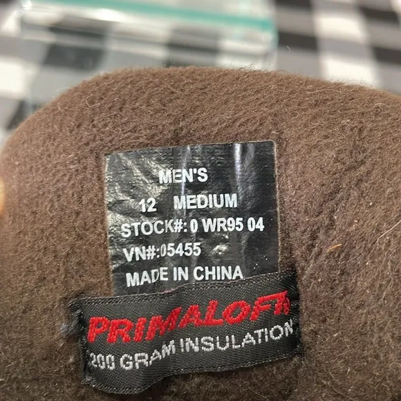 L.L. Bean Leather Rugged Snow Boot Primaloft 200 Gram Insulation Men 12  Medium