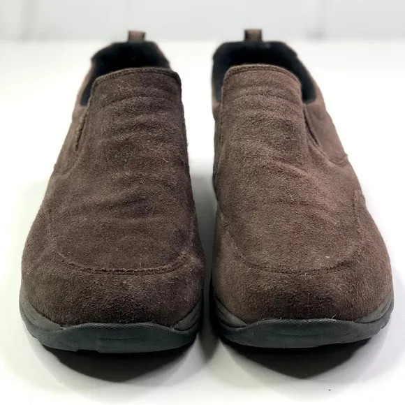 L.L. Bean slip-on suede shoes brown 13