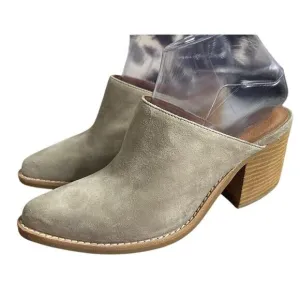 LNWOT Jeffrey Campbell Favela Mule Slides Tan Beige Pointy Toe Size 6