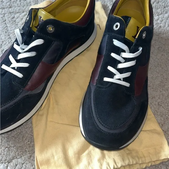 Louis Vuitton Men's Black and Brown Sneakers
