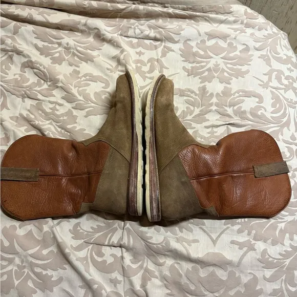 Lucchese 33502 Comanche Western Cowboy Brown Leather Suede Boots Men’s 10.5 M