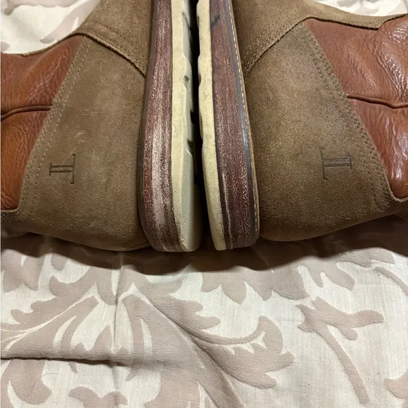 Lucchese 33502 Comanche Western Cowboy Brown Leather Suede Boots Men’s 10.5 M