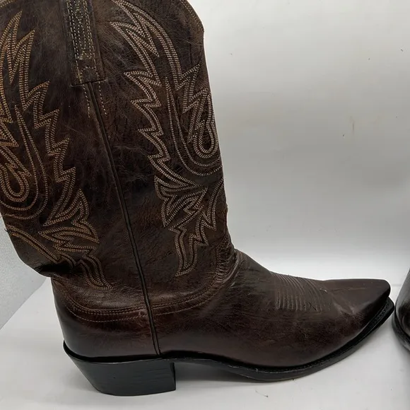 Lucchese Brown Corbin Cowboy Western Boots Men’s 11.5 D  USA Made N1556