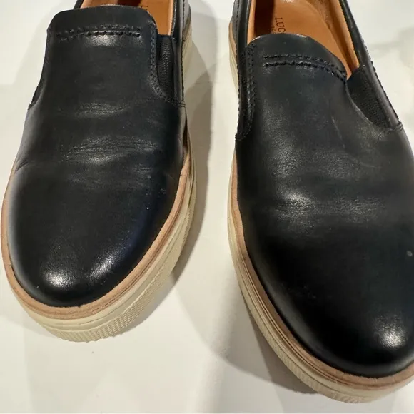 Lucchese Leather After Ride Women’s Slip On Shoes Size 10