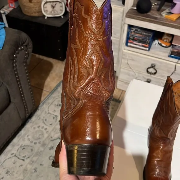 Lucchese men’s boots size 9 1/2 2E Cognac colorWestern, cowboy, rodeo