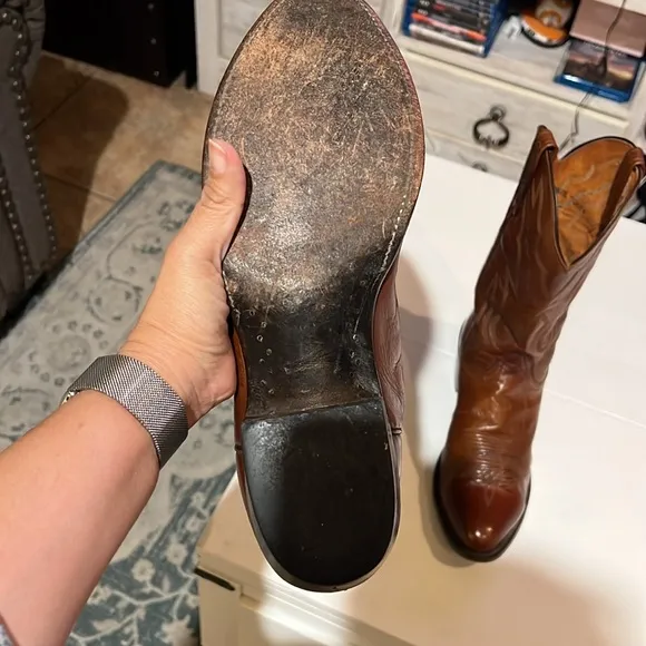 Lucchese men’s boots size 9 1/2 2E Cognac colorWestern, cowboy, rodeo