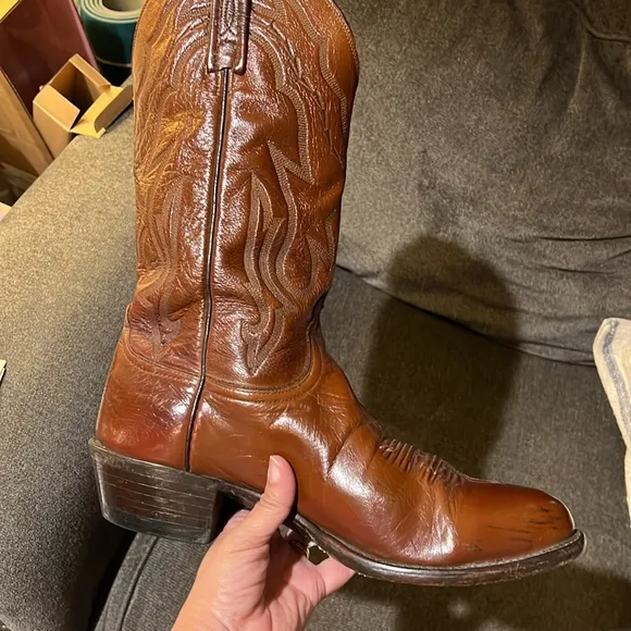 Lucchese men’s boots size 9 1/2 2E Cognac colorWestern, cowboy, rodeo
