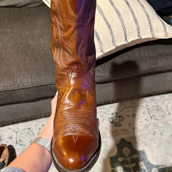 Lucchese men’s boots size 9 1/2 2E Cognac colorWestern, cowboy, rodeo