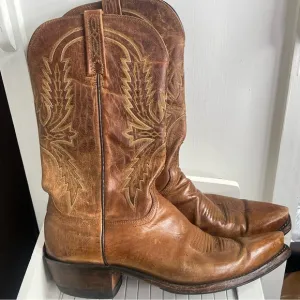 Lucchese Mens Leather Boots sz 10.5
