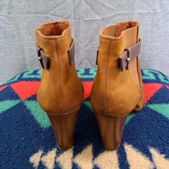 Madewell Lonny Boots Leather Size 9.5 Women Brown a0550
