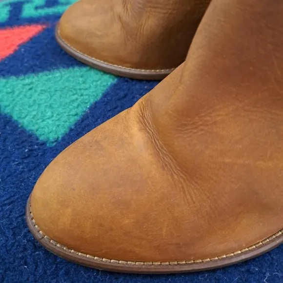 Madewell Lonny Boots Leather Size 9.5 Women Brown a0550
