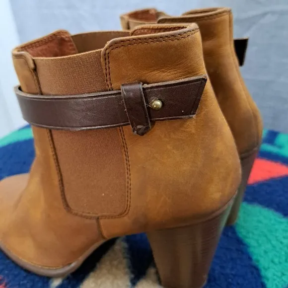 Madewell Lonny Boots Leather Size 9.5 Women Brown a0550