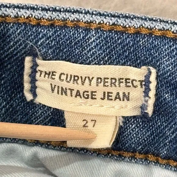 Madewell The Curvy Perfect Vintage Jean Womens Size 27 Denim Straight High-Rise