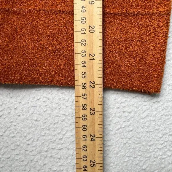 Magaschoni Blazer Womens Size S Burnt Orange Double Breast Super Soft Jacket