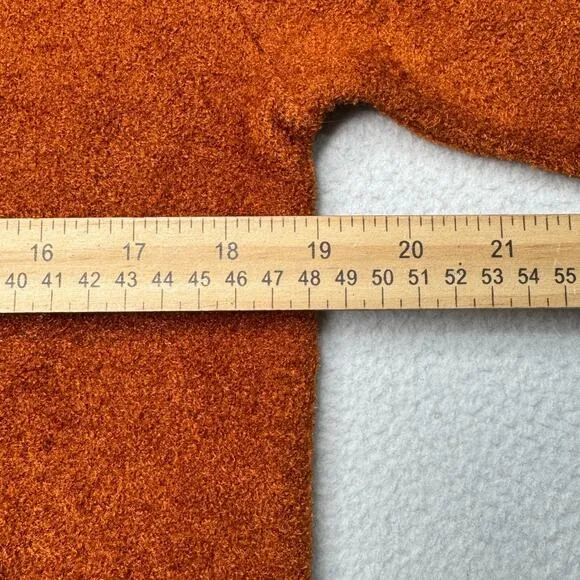 Magaschoni Blazer Womens Size S Burnt Orange Double Breast Super Soft Jacket