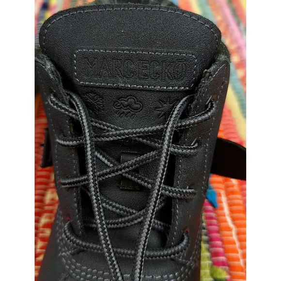 Marc Ecko Grierson Silvretta Mens 9 Black Leather Water Resistant Winter Boots