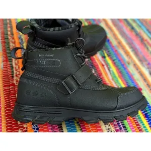 Marc Ecko Grierson Silvretta Mens 9 Black Leather Water Resistant Winter Boots
