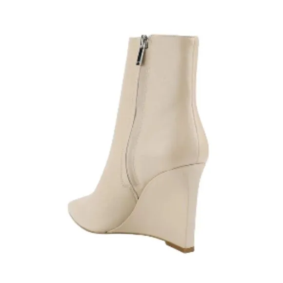 Marc Fisher Ltd Women's Dayna Pointy Toe Wedge Bootie In Taupe 8.5 NWT