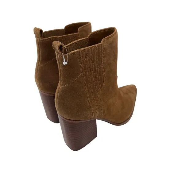 Marc Fisher Women Matter Suede Leather Pointed Toe Ankle Boots SZ 8.5M-Pull On