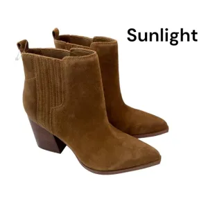 Marc Fisher Women Matter Suede Leather Pointed Toe Ankle Boots SZ 8.5M-Pull On