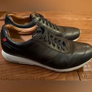 Marc Joseph New York‎ Chelsea EXL011 Black Men 9.5 Leather Sneakers Shoes Brazil