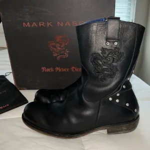 Mark Nason black leather boots